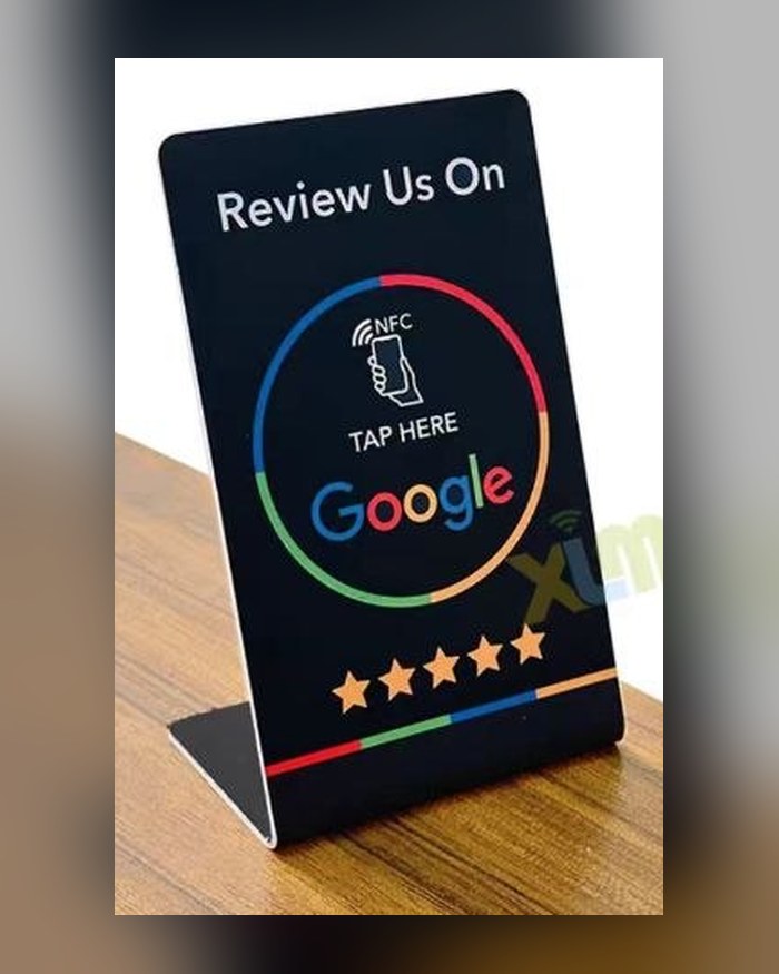 Мала чорна NFC-підставка Google Review